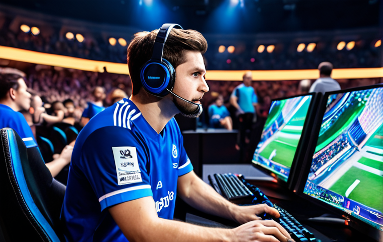 **

A professional e-sports gamer, fully clothed in a team jersey, intensely focused while playing Tales Runner at a gaming station, surrounded by cheering crowds in a brightly lit arena. Perfect anatomy, correct proportions, professional lighting, safe for work, appropriate content, family-friendly.

**