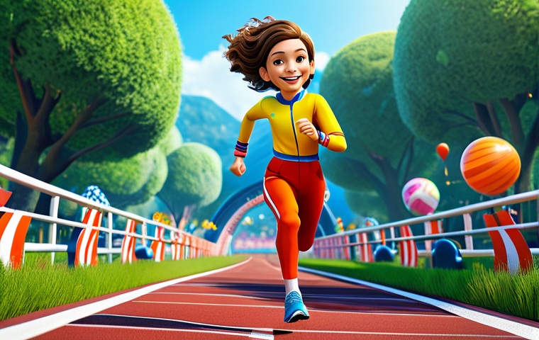 **

"A cheerful Tales Runner character in a vibrant, fully clothed racing outfit, running on a whimsical track with collectible items floating nearby, appropriate attire, safe for work, family-friendly, perfect anatomy, correct proportions, well-formed hands, natural pose, digital art, high quality."

**