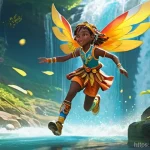 Home 14 테일즈런너 계급 시스템 공략 - **Dynamic Character Showcase in a Fantasy Race:** A vibrant, anime-style character from "Tales Runne...