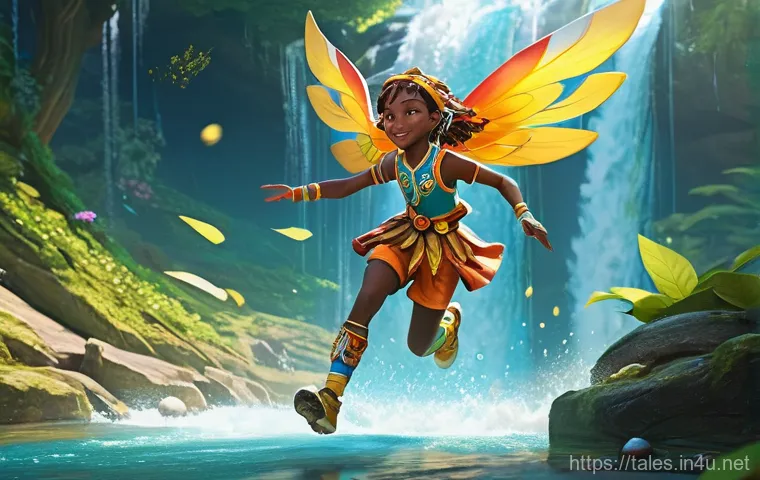 테일즈런너 계급 시스템 공략 - **Dynamic Character Showcase in a Fantasy Race:** A vibrant, anime-style character from "Tales Runne...